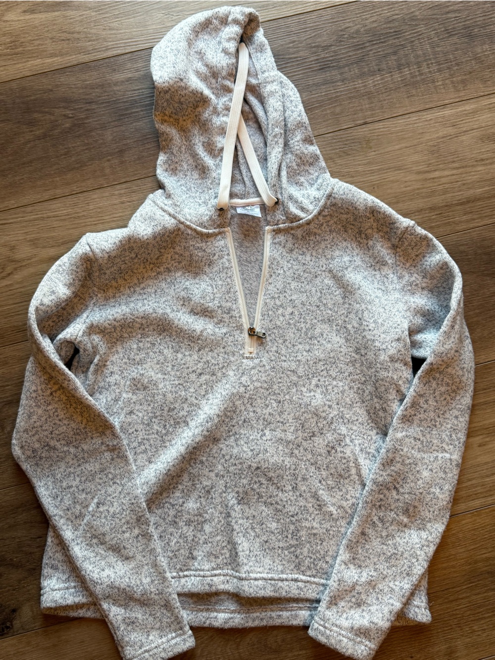 Women's Lightweight Heathered Gray Pullover Hoodie